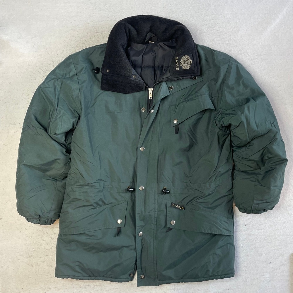 Kanuk Parka Coat Mens L Green Insulated Heavyweight Winter Jacket Vintage